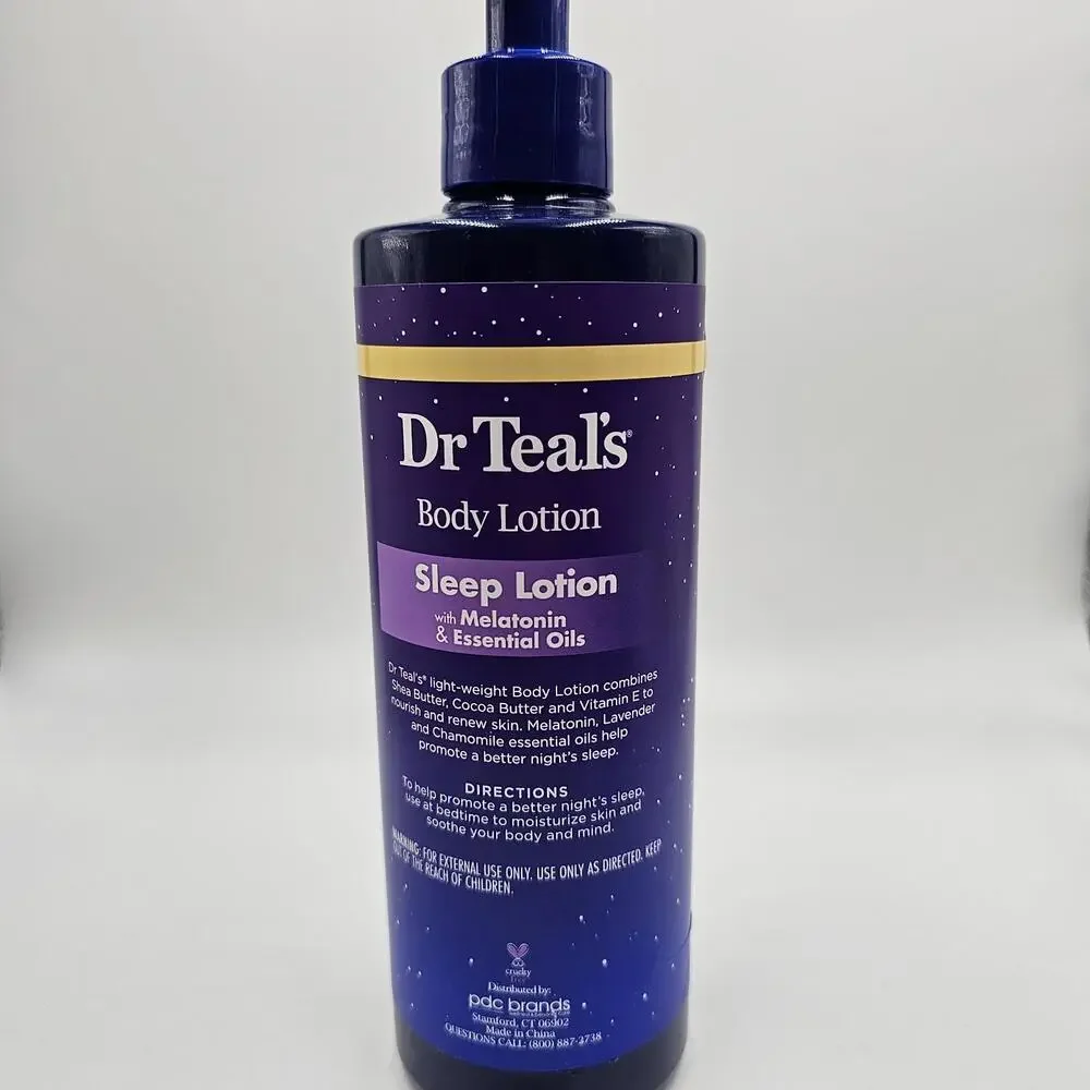 Dr Teal's Bundle Melatonin Sleep Soak w/ Essential Oils Epsom Salt & Body Lotion